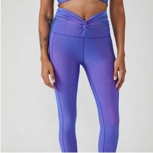 FP MOVEMENT You Glow Girl Legging Purple combo/ yoga pants MEDIUM NWOT